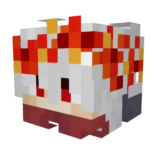 MrAK_ Minecraft avatar head, 3D render