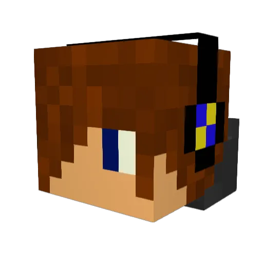 MrAapje Minecraft avatar head, 3D render