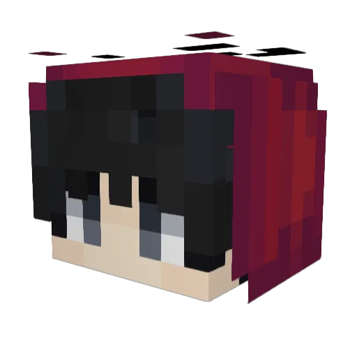 MrAaronPv_ Minecraft avatar head, 3D render