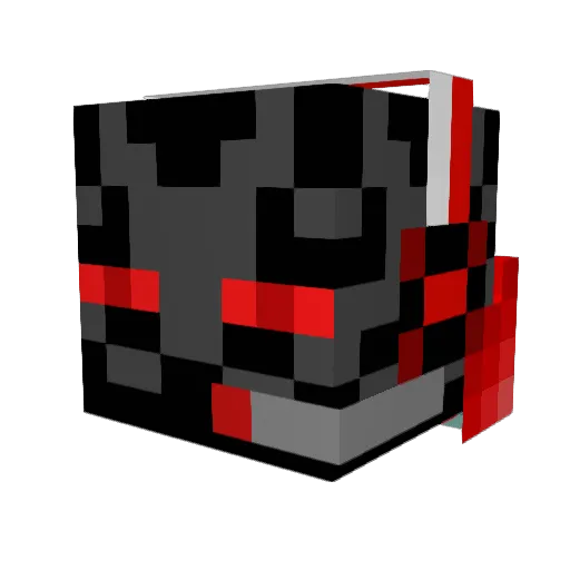 MrAbnormal Minecraft avatar head, 3D render