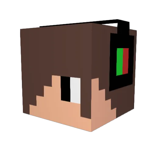 MrAdday Minecraft avatar head, 3D render