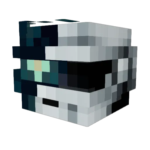 MrAdiac Minecraft avatar head, 3D render