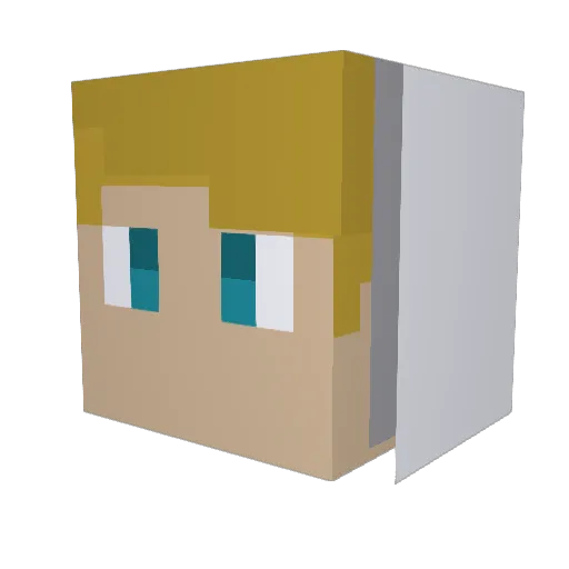 MrAeria Minecraft avatar head, 3D render