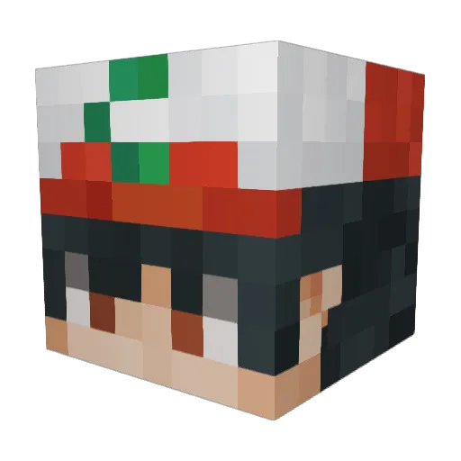 MrAgus13 Minecraft avatar head, 3D render