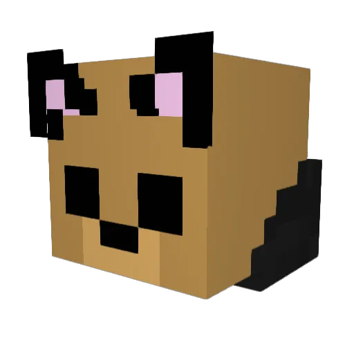 MrAlan_ Minecraft avatar head, 3D render