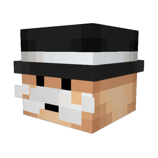MrAlbertusss Minecraft avatar head, 3D render