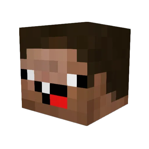 MrAleston Minecraft avatar head, 3D render