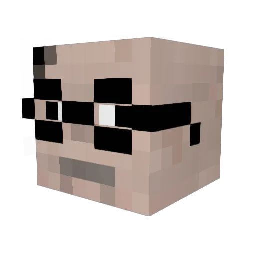 MrAlexPro Minecraft avatar head, 3D render