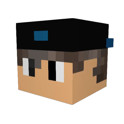 MrAlexPvP Minecraft avatar head, 3D render