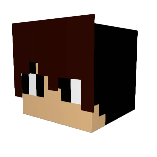 MrAlexRJ Minecraft avatar head, 3D render
