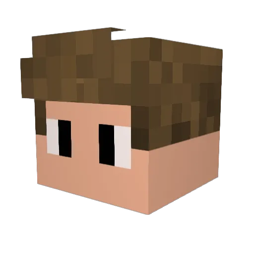 MrAllianz Minecraft avatar head, 3D render