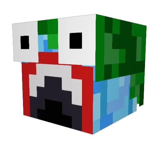 MrAlmo29 Minecraft avatar head, 3D render