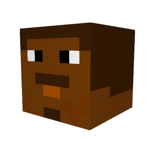 MrAmin Minecraft avatar head, 3D render