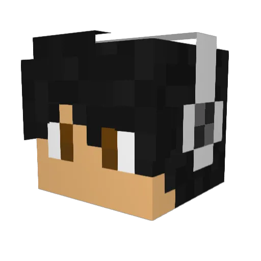 MrAndeYT Minecraft avatar head, 3D render