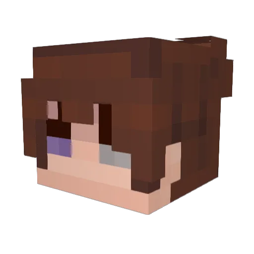MrAngiru Minecraft avatar head, 3D render