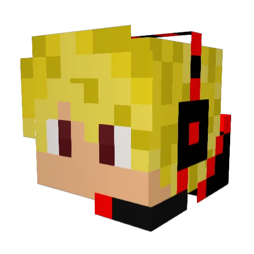 MrAnimal20 Minecraft avatar head, 3D render