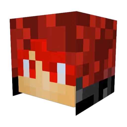 MrAnonymity Minecraft avatar head, 3D render