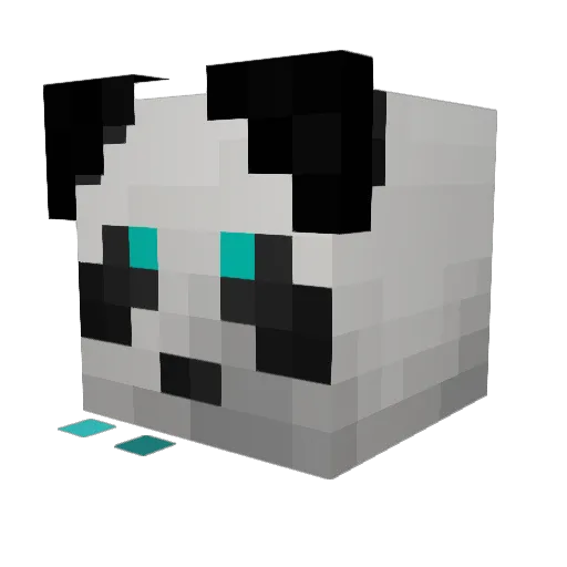 MrAnonymousPanda Minecraft avatar head, 3D render