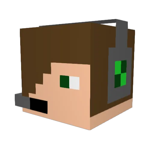 MrApocalypse_ Minecraft avatar head, 3D render