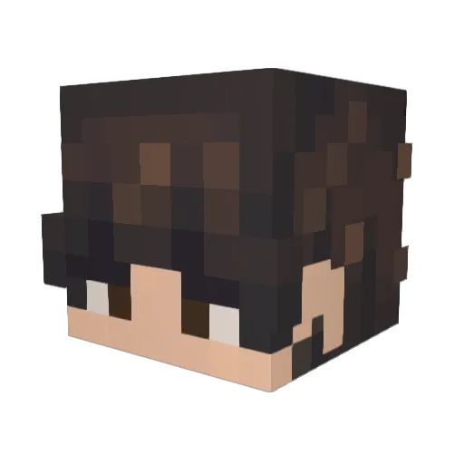 MrArmuki Minecraft avatar head, 3D render