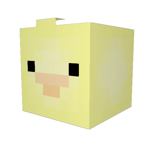 MrArted Minecraft avatar head, 3D render