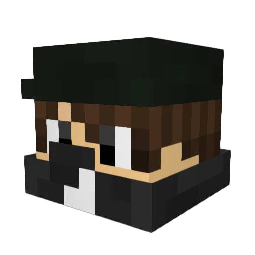 MrArtus Minecraft avatar head, 3D render