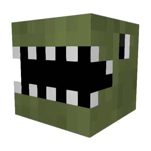 MrArty Minecraft avatar head, 3D render
