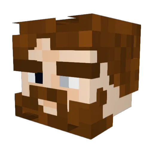 MrArviloglou Minecraft avatar head, 3D render