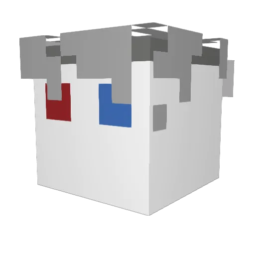 MrAsicek Minecraft avatar head, 3D render