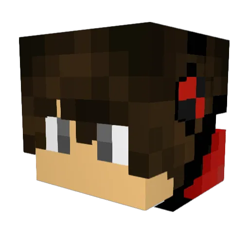 MrAspo_ Minecraft avatar head, 3D render