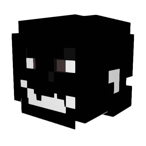 MrAssas Minecraft avatar head, 3D render