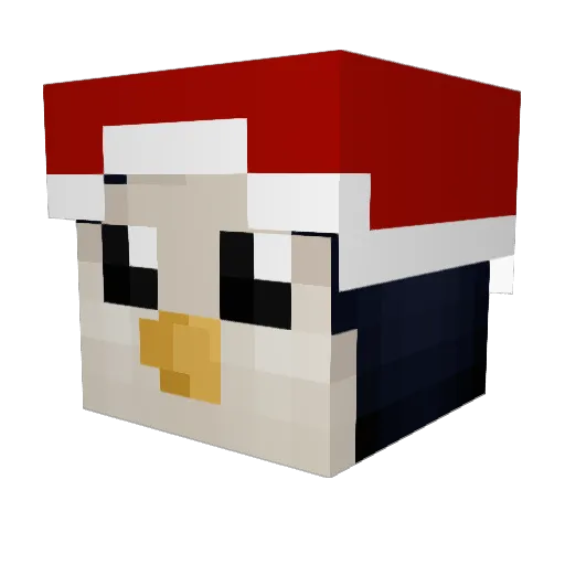 MrAtzca Minecraft avatar head, 3D render