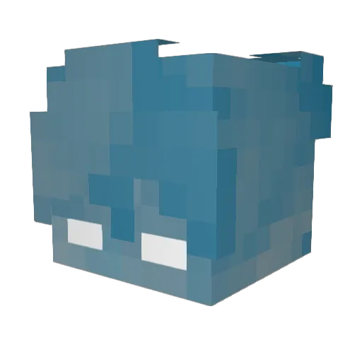 MrAuraCold Minecraft avatar head, 3D render
