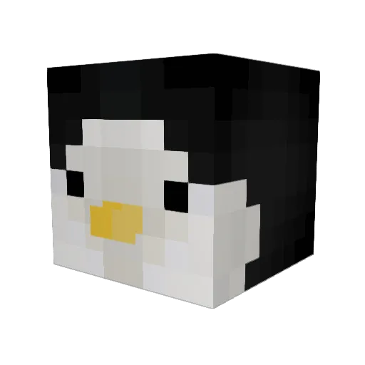 MrAveragePenguin Minecraft avatar head, 3D render