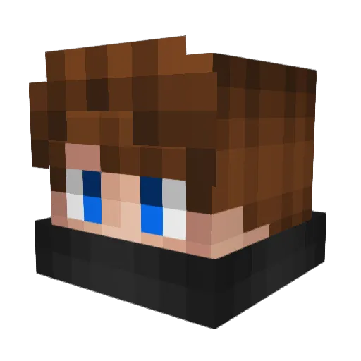 MrAyRoN Minecraft avatar head, 3D render