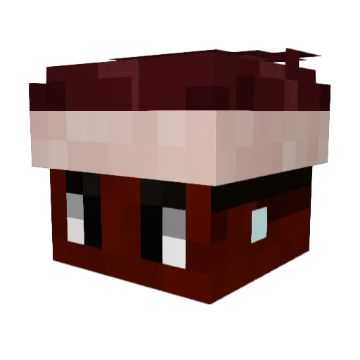 MrB0AT Minecraft avatar head, 3D render