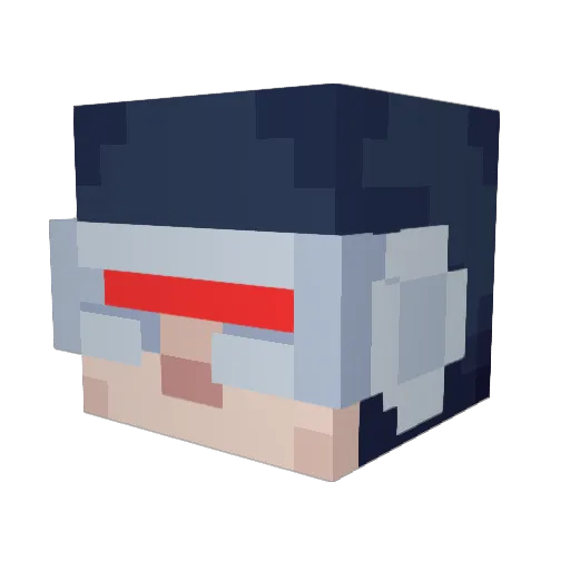 MrB1301 Minecraft avatar head, 3D render