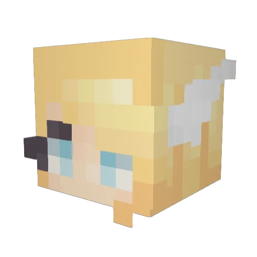 MrB4dGuy Minecraft avatar head, 3D render