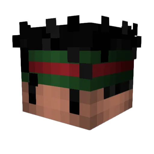 MrBMO Minecraft avatar head, 3D render