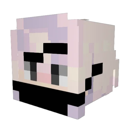 MrBOb_boy Minecraft avatar head, 3D render