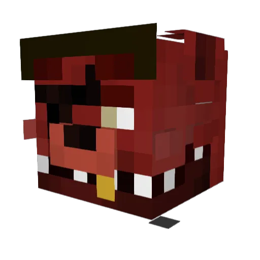MrBaDaBing Minecraft avatar head, 3D render