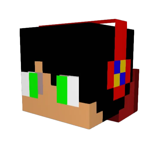 MrBaToN4iK Minecraft avatar head, 3D render