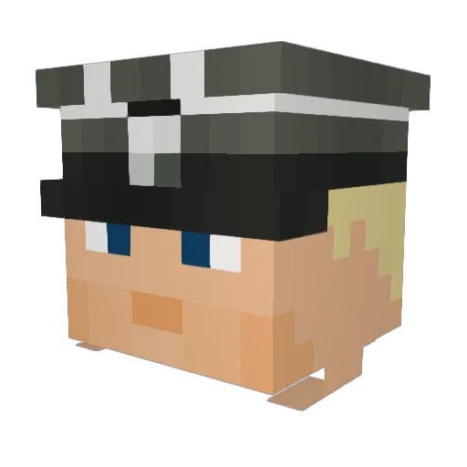 MrBabix17 Minecraft avatar head, 3D render