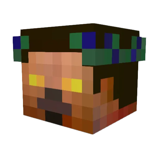 MrBacchus11 Minecraft avatar head, 3D render