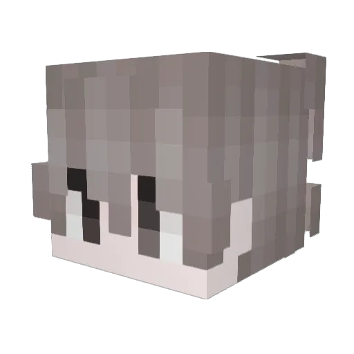 MrBadFace Minecraft avatar head, 3D render