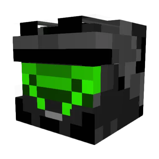 MrBadass_25 Minecraft avatar head, 3D render