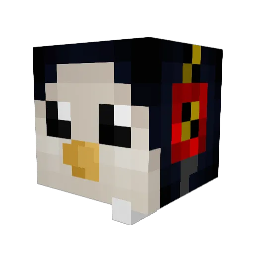 MrBakfiets321 Minecraft avatar head, 3D render