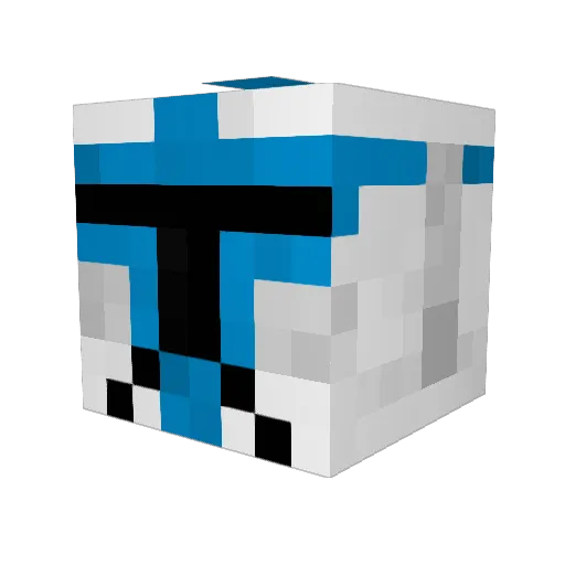 MrBando Minecraft avatar head, 3D render
