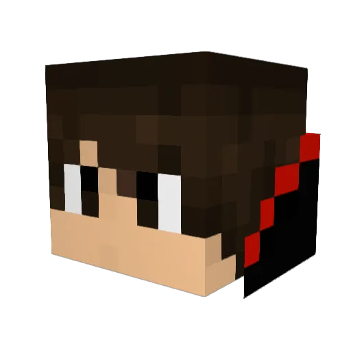 MrBanshee Minecraft avatar head, 3D render