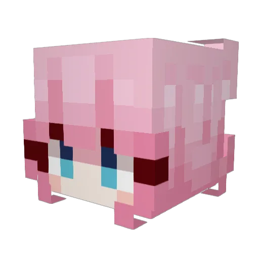 MrBape Minecraft avatar head, 3D render